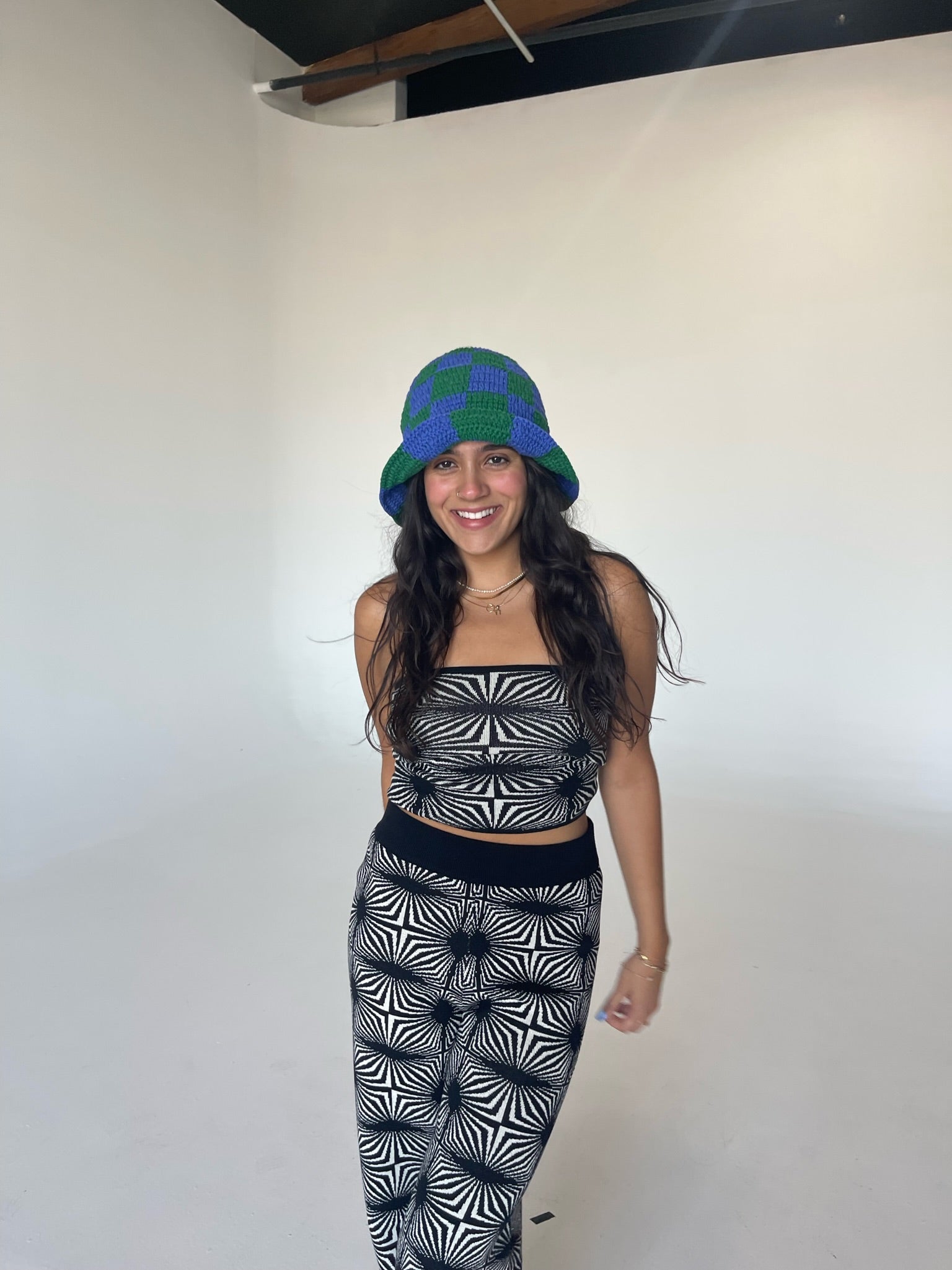 Geo Knit Bandeau Top - maisondisco