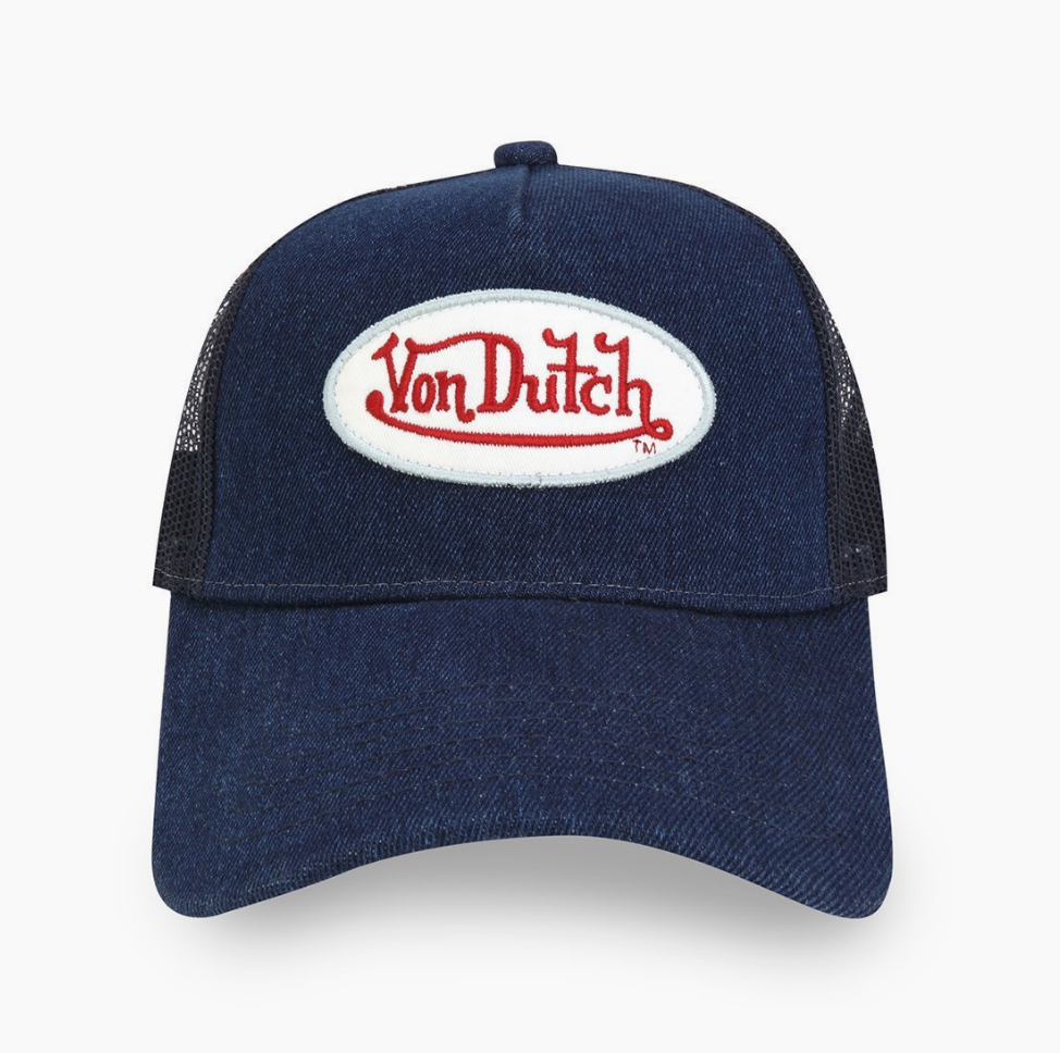 Vintage Blue, White and Red Von DUTCH Cap / Von Dutch Cap / Von Dutch  Trucker Cap 
