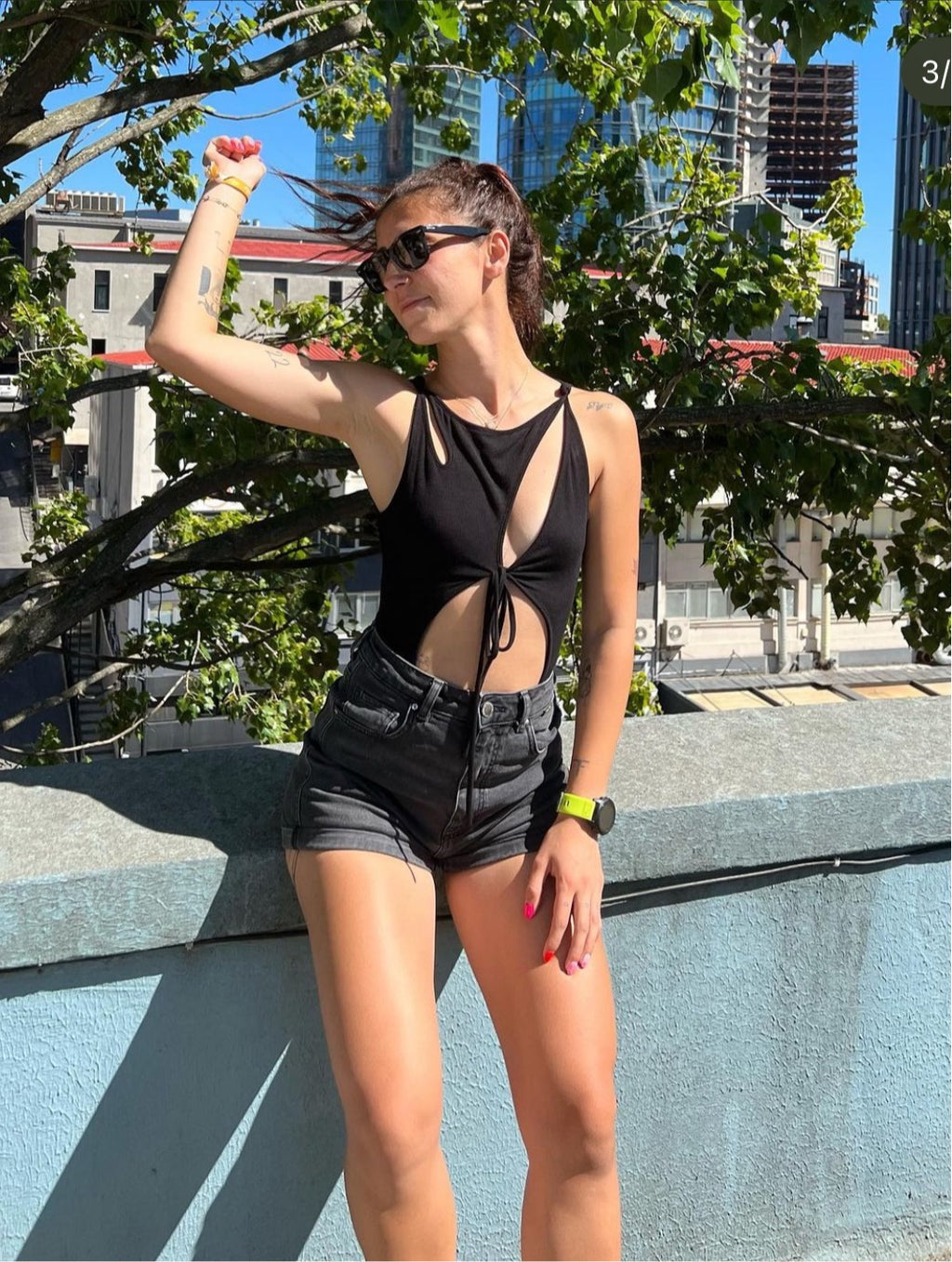 Riley Bodysuit Black - maisondisco